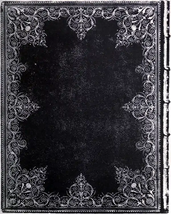 Photo-lithograph of a book cover with Derome finishing.