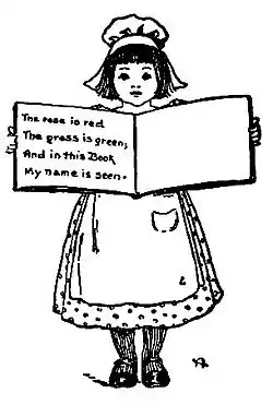 "The rose is red, The grass is gree, And in this Book My name is seen.