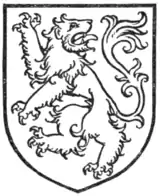 Fig. 286.—Lion rampant regardant.