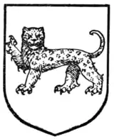 Fig. 327.—Leopard passant guardant.