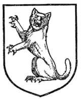 Fig. 335.—Cat-a-mountain sejant guardant erect.