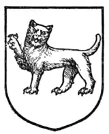 Fig. 336.—Cat-a-mountain passant guardant.