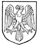 Fig. 452.—Eagle displayed with wings inverted.