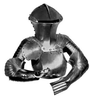 Fig. 591.—German Tilting Armour, 1480, from the Collection in the Museum at Vienna.