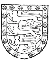 Fig. 709.—John de Holand, Duke of Exeter, son of preceding. Arms as preceding. (From his seal.)
