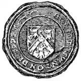 Fig. 737.—Seal of Robert Swinton, of that Ilk, 1598.