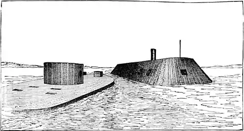 Decisive Battles Since Waterloo-Monitor and Merrimac in action.jpg