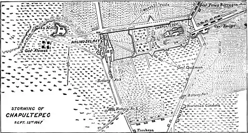 Decisive Battles Since Waterloo-Storming of Chapultepec Sept. 13th 1847.jpg