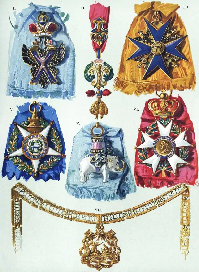 EB1911 - Knighthood - Plate IV. - Various European honours.jpg
