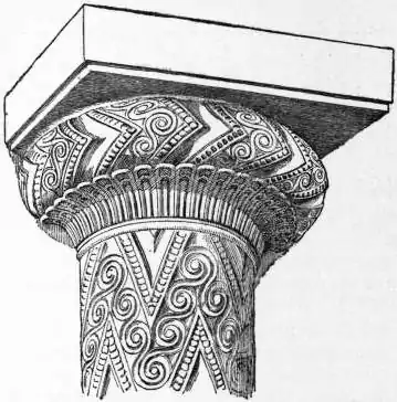 EB1911 Capital Fig. 5 Early Greek Capital from the Tomb of Agamemnon, Mycenae.jpg