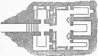 EB1911 Catacomb - Fig. 23.—Plan of a Tomb at Cervetri.jpg