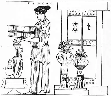 EB1911 Ceramics Fig. 30.—Painting from a small toilet-box or pyxis.jpg