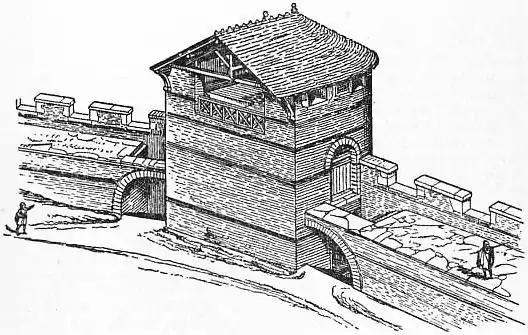 EB1911 Fortification - Fig. 2.—One of the Towers at Carcassonne.jpg