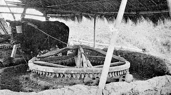 Farmers of forty centuries - Close view of power wheel, Kashing, China.jpg