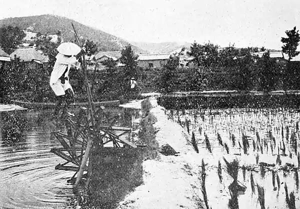 Farmers of forty centuries - Japanese irrigation foot-wheel.jpg