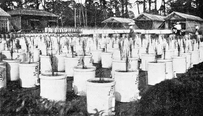 Farmers of forty centuries - equipment for chemical soil studies, Imperial Agricultural Experiment Station, Tokyo.jpg