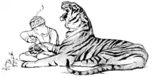 Illustration (a) inset at page 6 of Indian Fairy Tales (1892).png