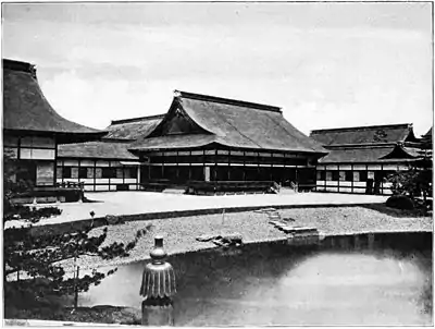 Interior of the Imperial Palace, Kyoto.