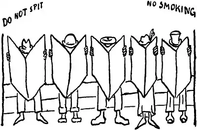 Do not spit. No smoking.