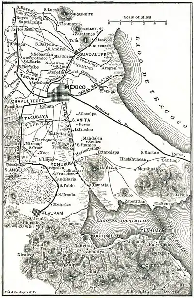 Mexico, California and Arizona - 1900 - Environs of Mexico.jpg
