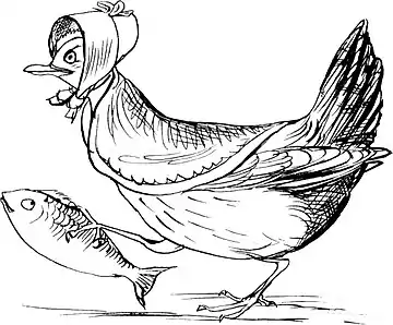 More Nonsense, Pictures, Rhymes, Botany, etc. (1872), The Hasty Higgeldipiggledy Hen.jpg