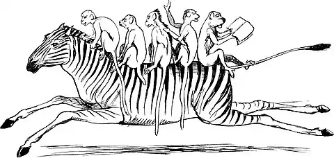 More Nonsense, Pictures, Rhymes, Botany, etc. (1872), The Zigzag Zealous Zebra.jpg