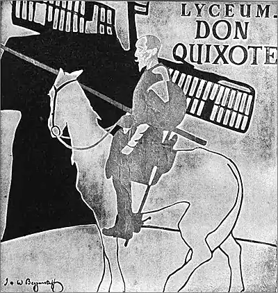 PP D257 poster by the brothers beggarstaff for lyceum don quixote.jpg