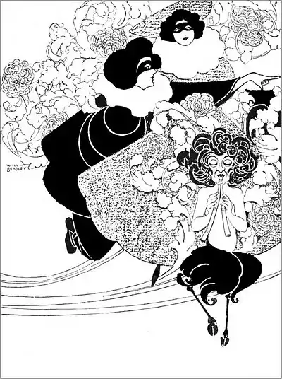 PP D331 a fragment of a poster for 'the masquaraders' by will h bradley.jpg