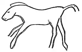 PSM V37 D648 Horse engraved on a bone.jpg