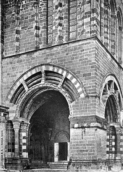 Porch, Cathedral, Le Puy - A book of the Cevennes.jpg