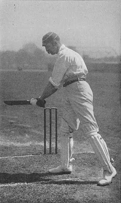 Ranji 1897 page 399 A. Ward cutting.jpg