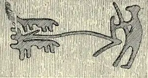 Scandinavian Civilization - part of a rock carving (man ploughing).jpg