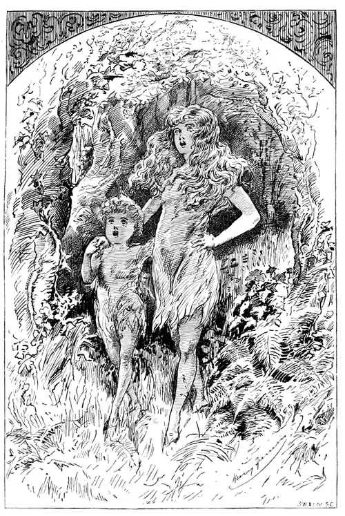 Sylvie and bruno, page 10, Illustration par harry furniss.