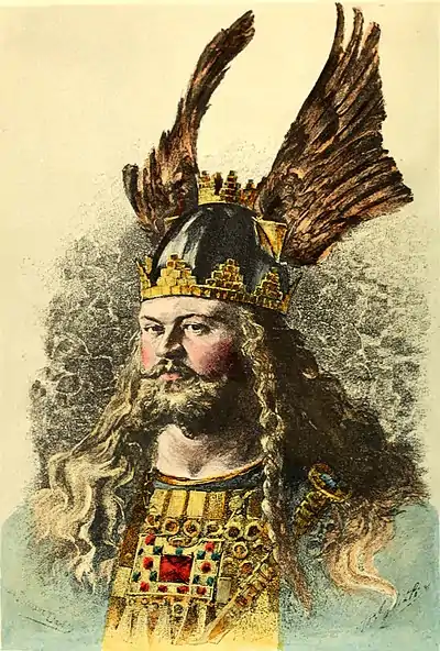 The Elder Edda of Saemund Sigfusson and the Younger Edda of Snorre Sturleson - Frontispiece.jpg
