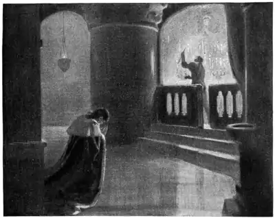 The Long Ladder - As quickly as he could, lit one candle after another.png