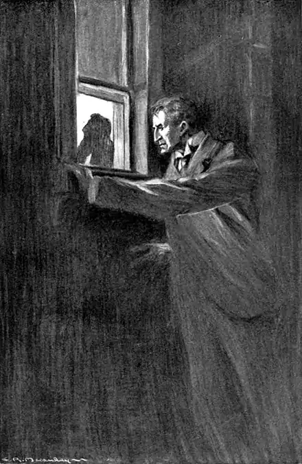 The Return of Sherlock Holmes 1905 - AN INSTANT LATER, HIS FEET WERE ON MY SHOULDERS.jpg