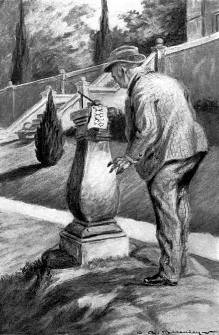 The Return of Sherlock Holmes 1905 - THREE DAYS LATER A MESSAGE WAS LEFT UNDER A PEBBLE UPON THE SUN-DIAL.jpg