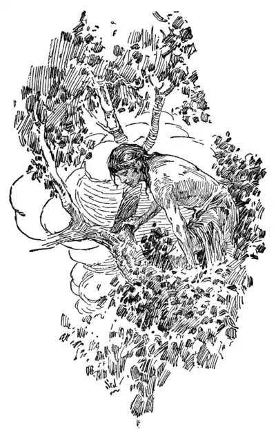 The Son of Tarzan - Korak looked searchingly down.png