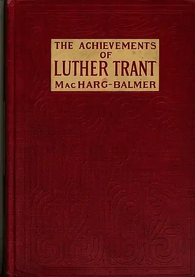 Image of plain book cover with text The Achievements of Luther Trant, MacHarg-Balmer