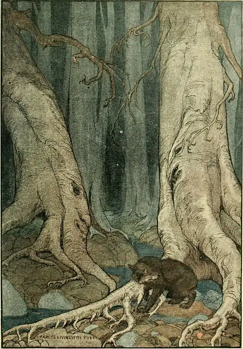 White Fang - He felt the lurking of danger, unseen and unguessed.jpg